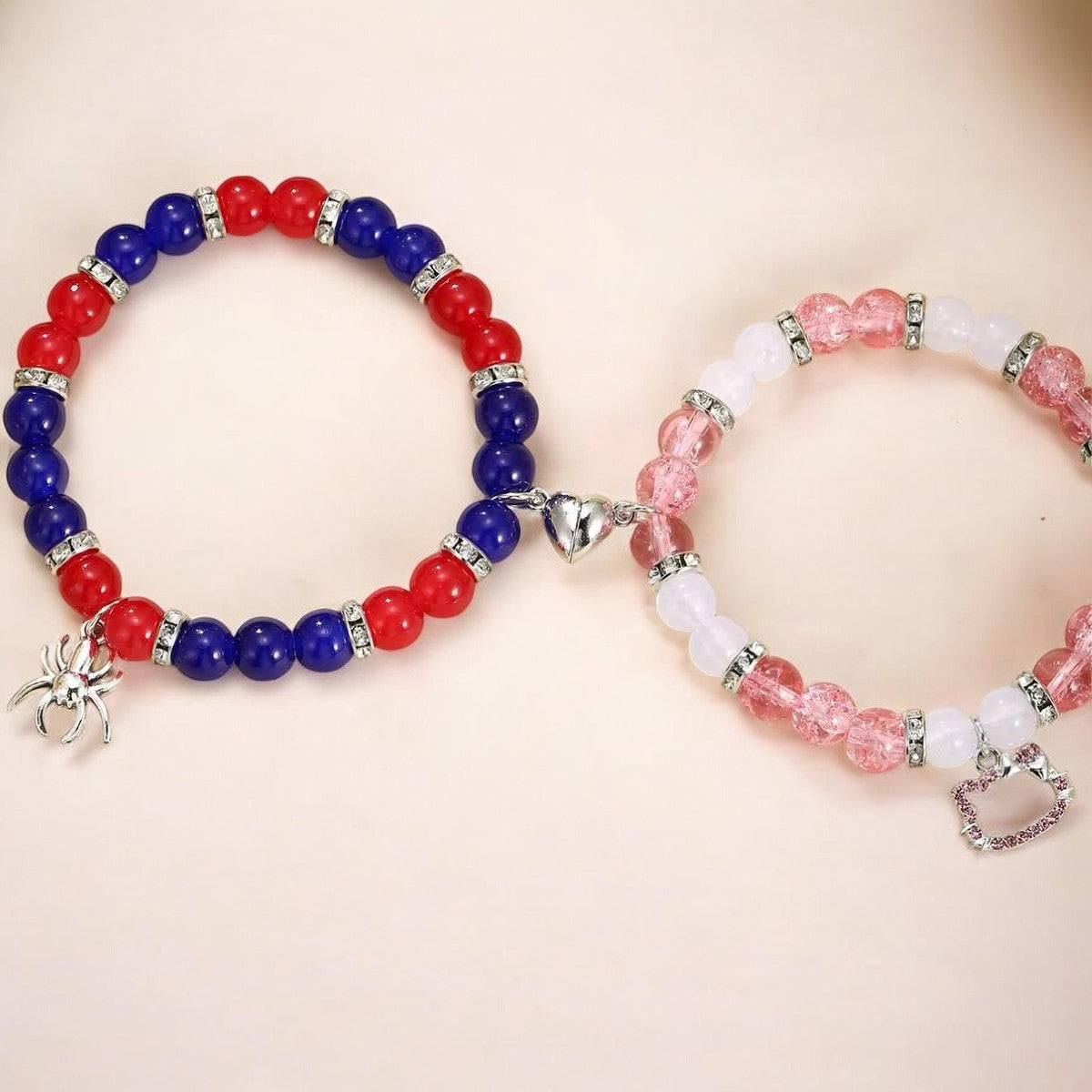 Hello Kitty x Spiderman Matching Bracelet Set