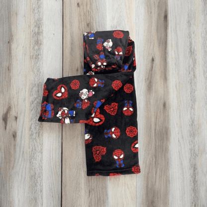 Cotton Velvet Hello Kitty Spider-man Loose Pajama Set with Long Pants